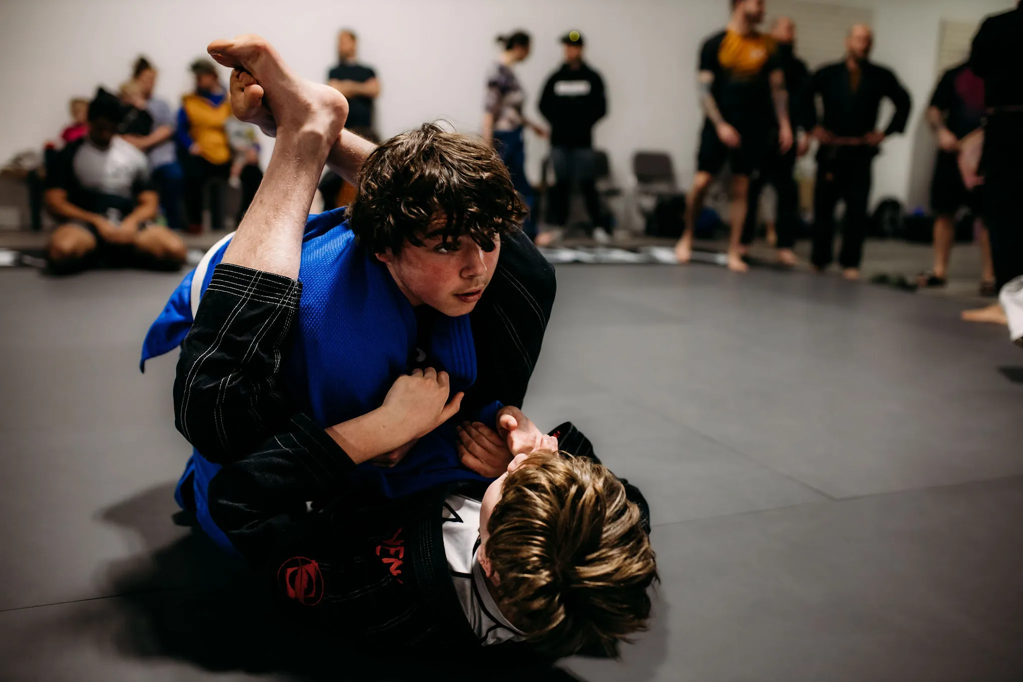 Youth BJJ sparring class ages 10 to 13 at Infinum BJJ Brantford